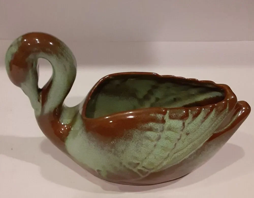 Vintage Frankoma Pottery Swan Planter